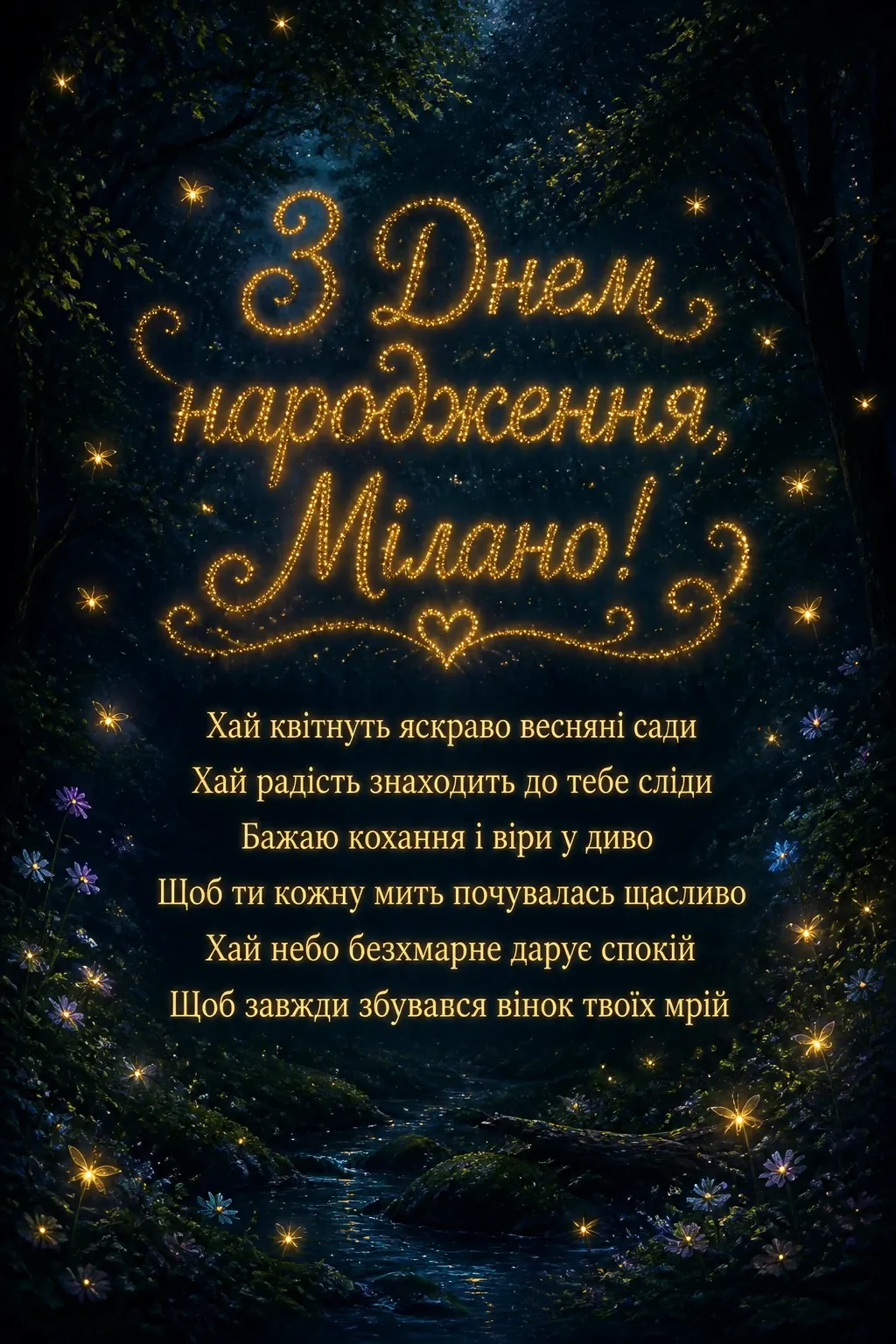 з днем народження мілана картинки