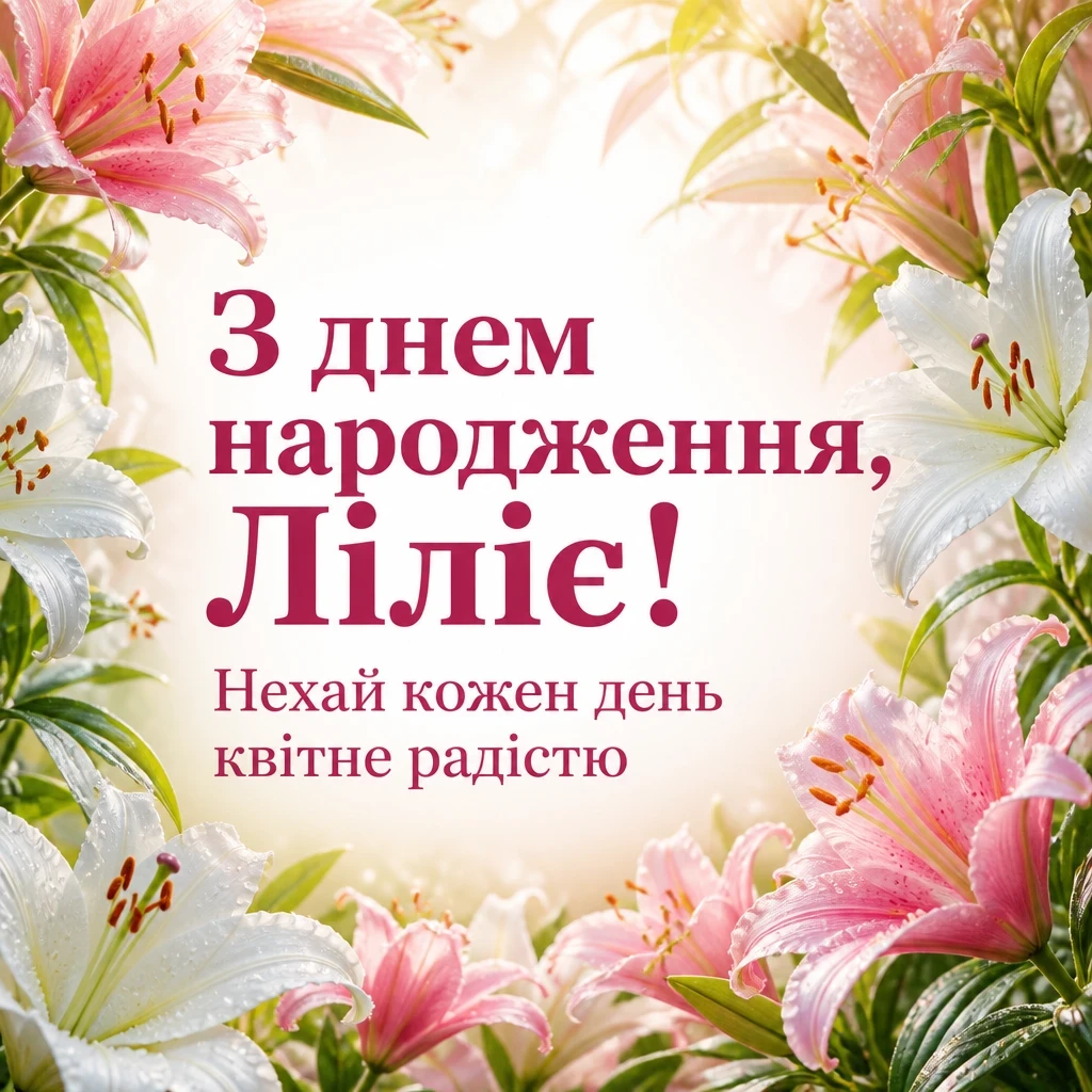 з днем народження лілія, в прозі з днем народження лілія, в прозі