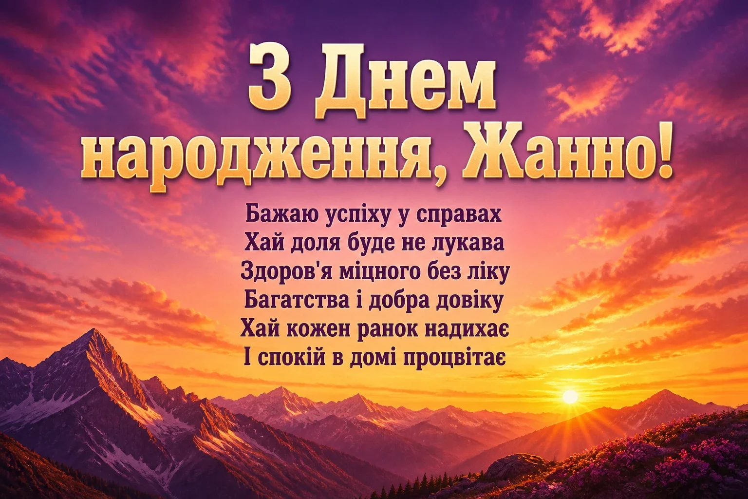 жанна з днем народження картинки