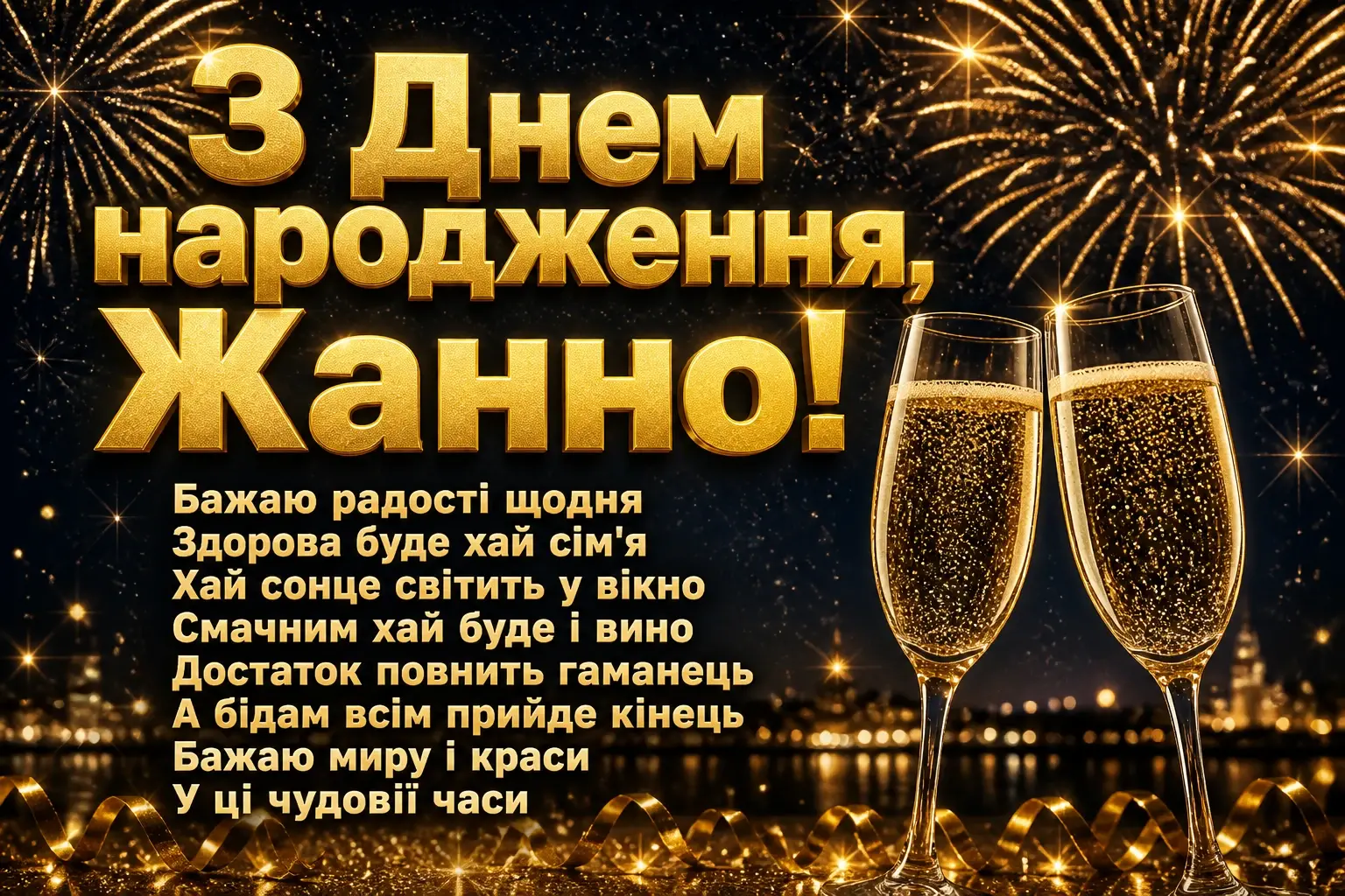 жанна з днем народження картинки