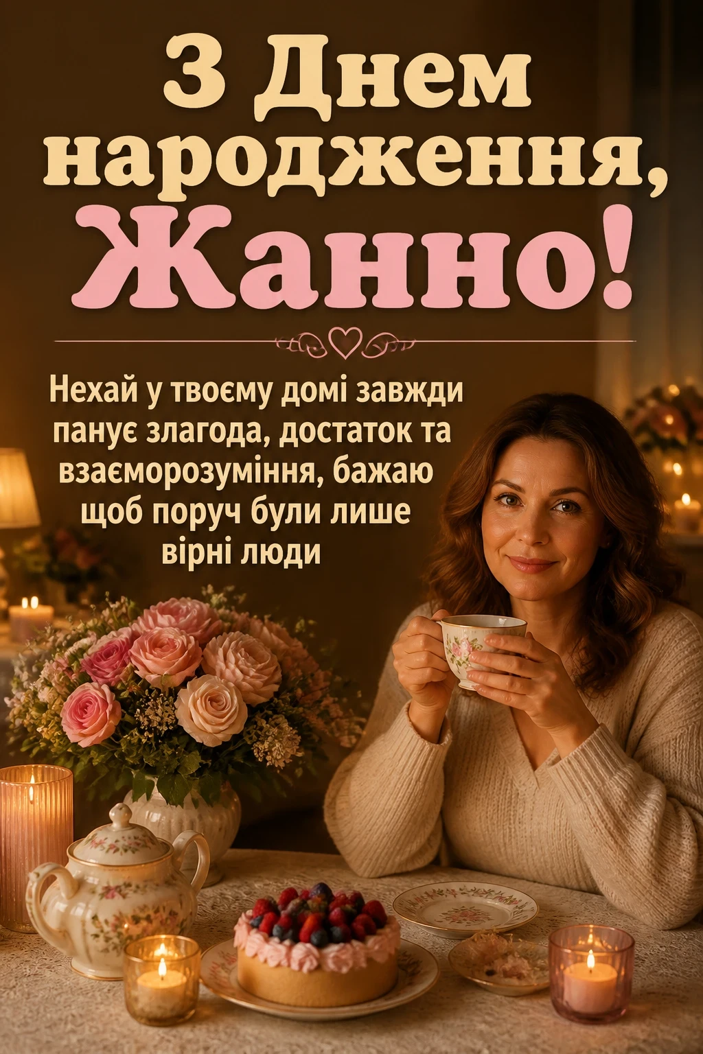 жанна з днем народження картинки