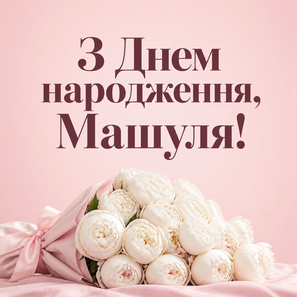 машуля з днем народження маша українською