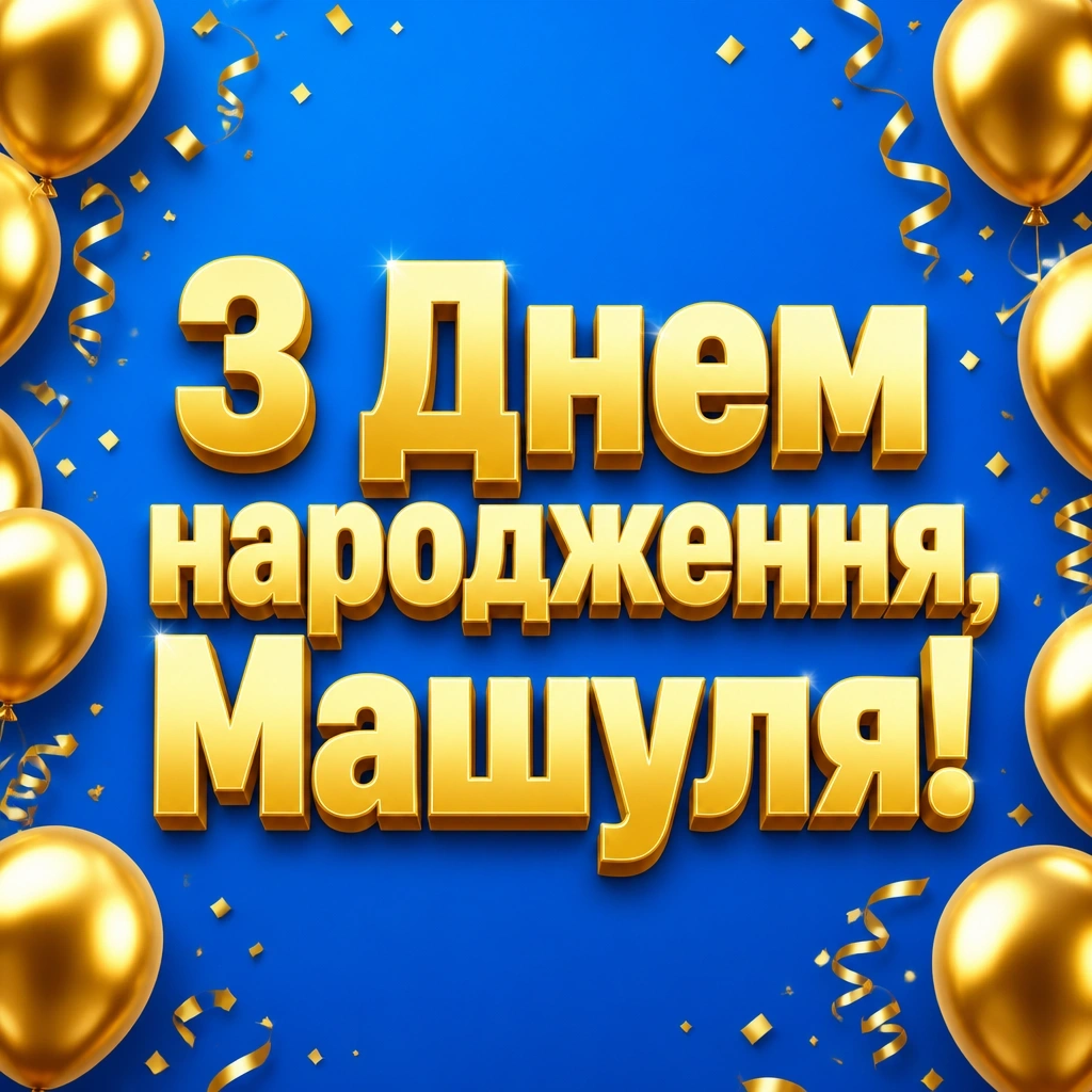 машуля з днем народження маша українською