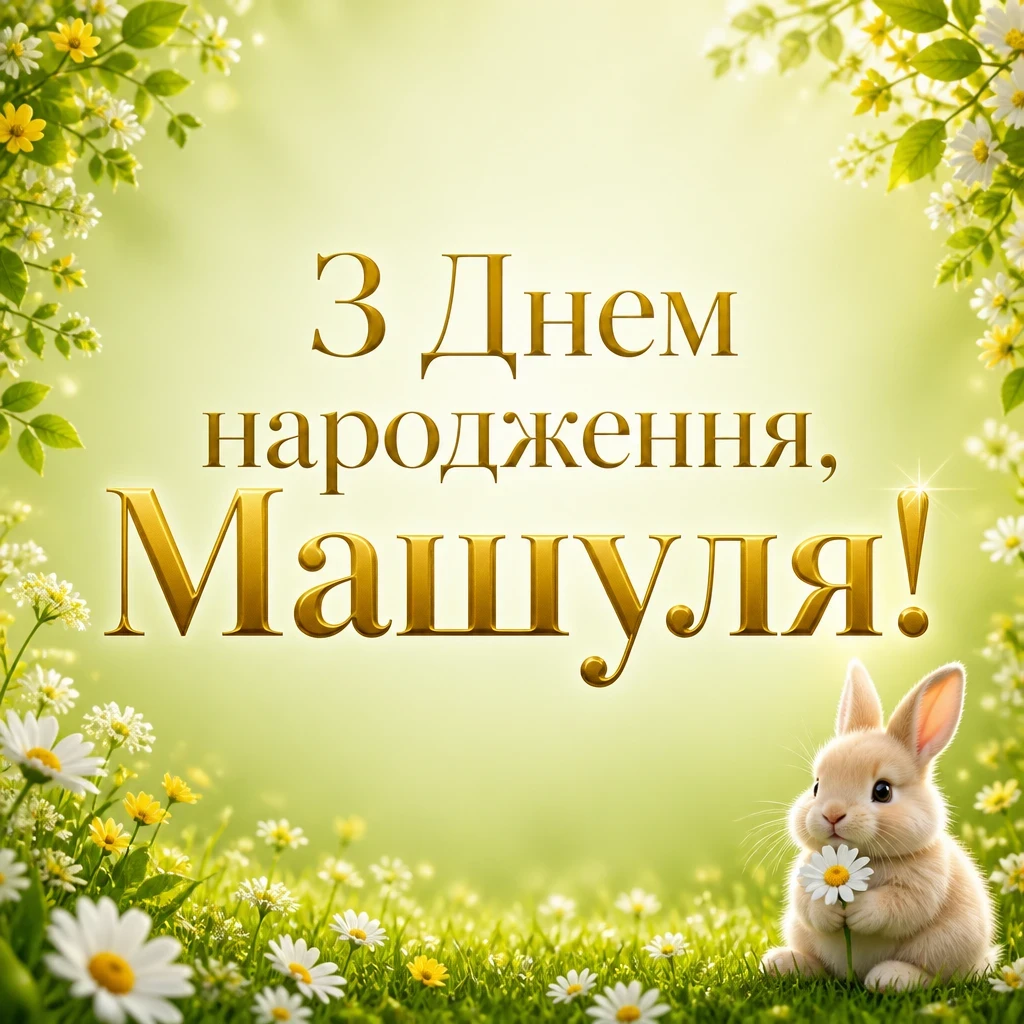 машуля з днем народження маша українською