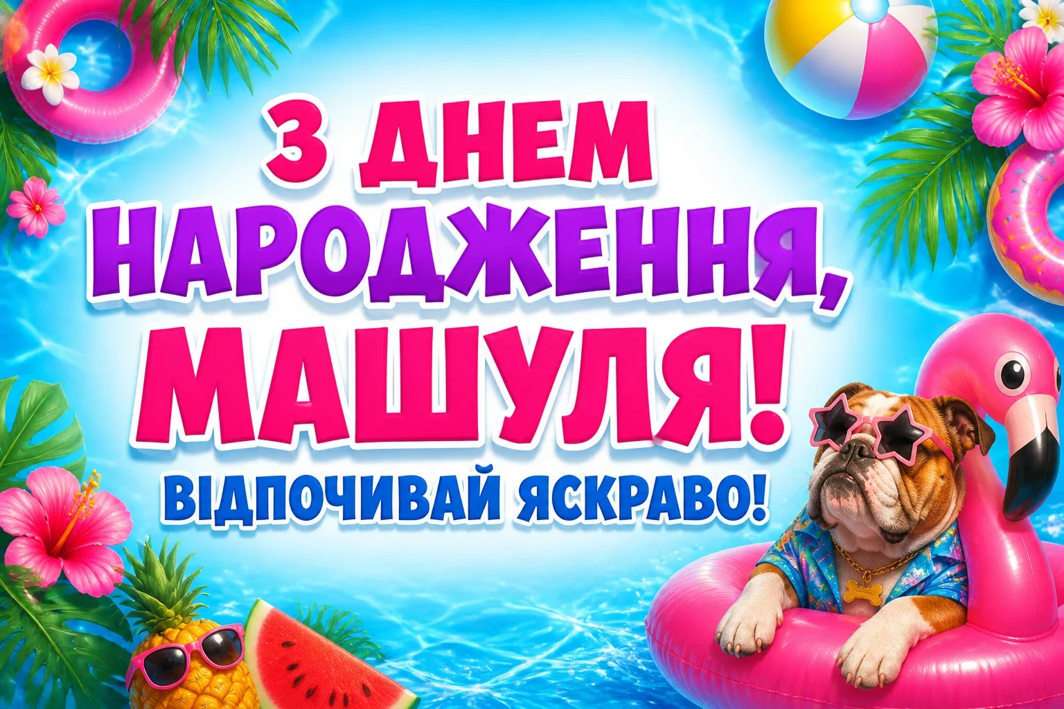 машуля з днем народження маша українською
