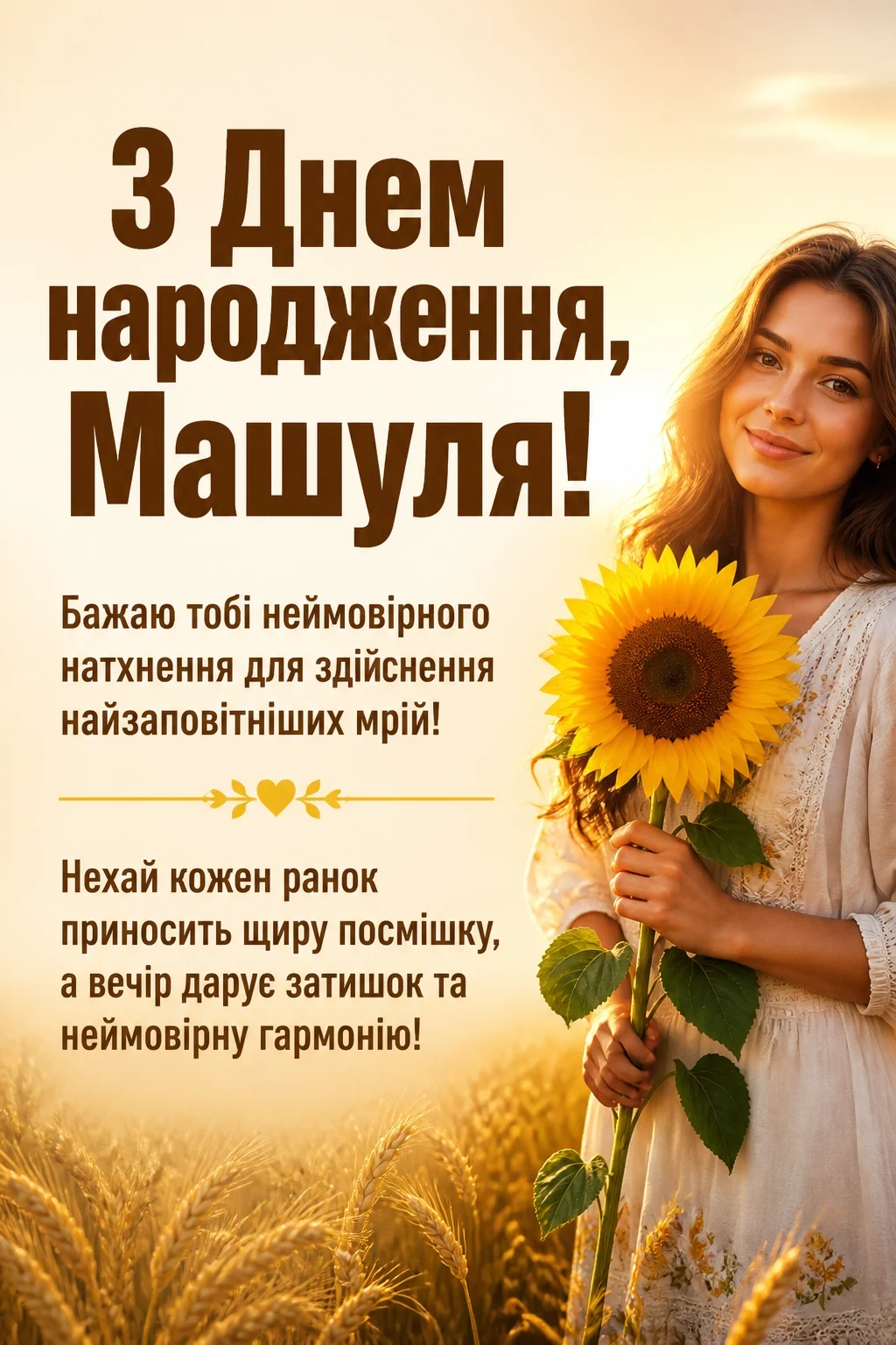 машуля з днем народження маша українською