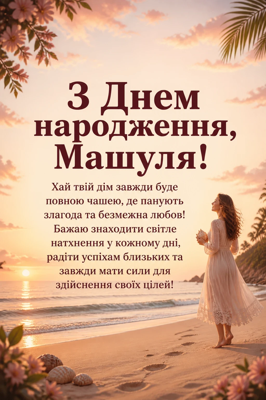 машуля з днем народження маша українською