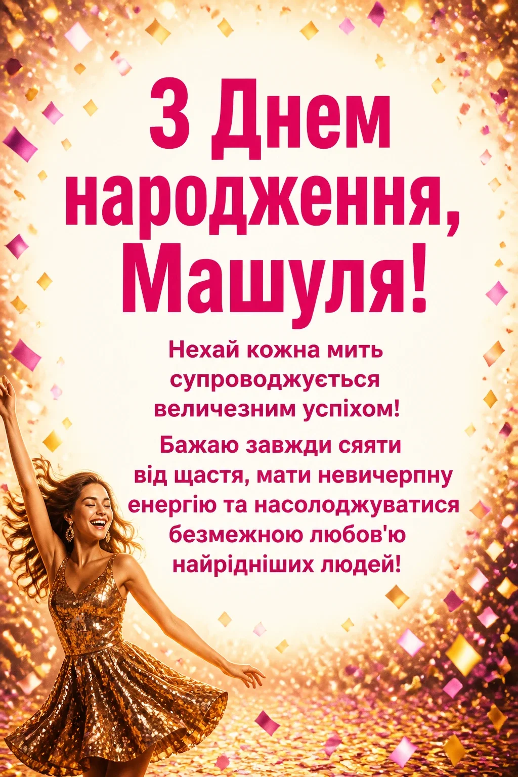 машуля з днем народження маша українською