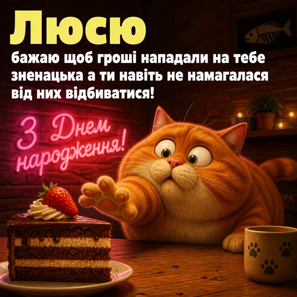 з днем народження люся