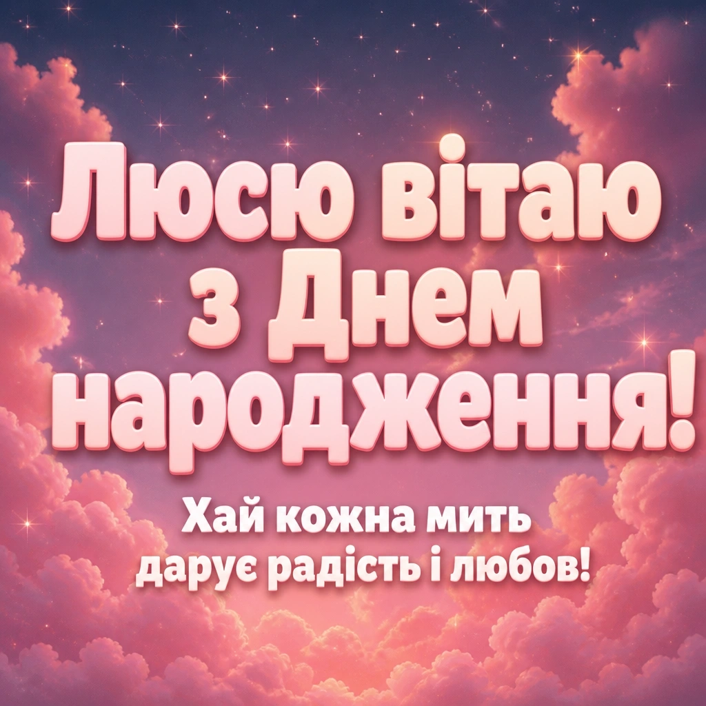 з днем народження люся