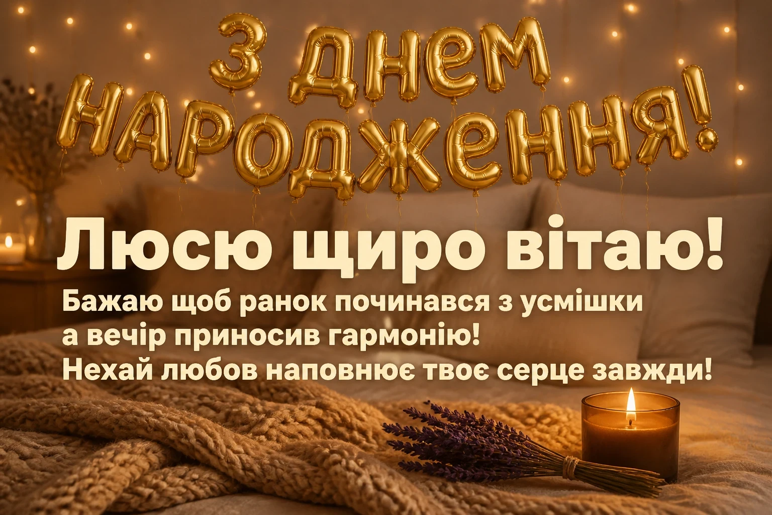з днем народження люся