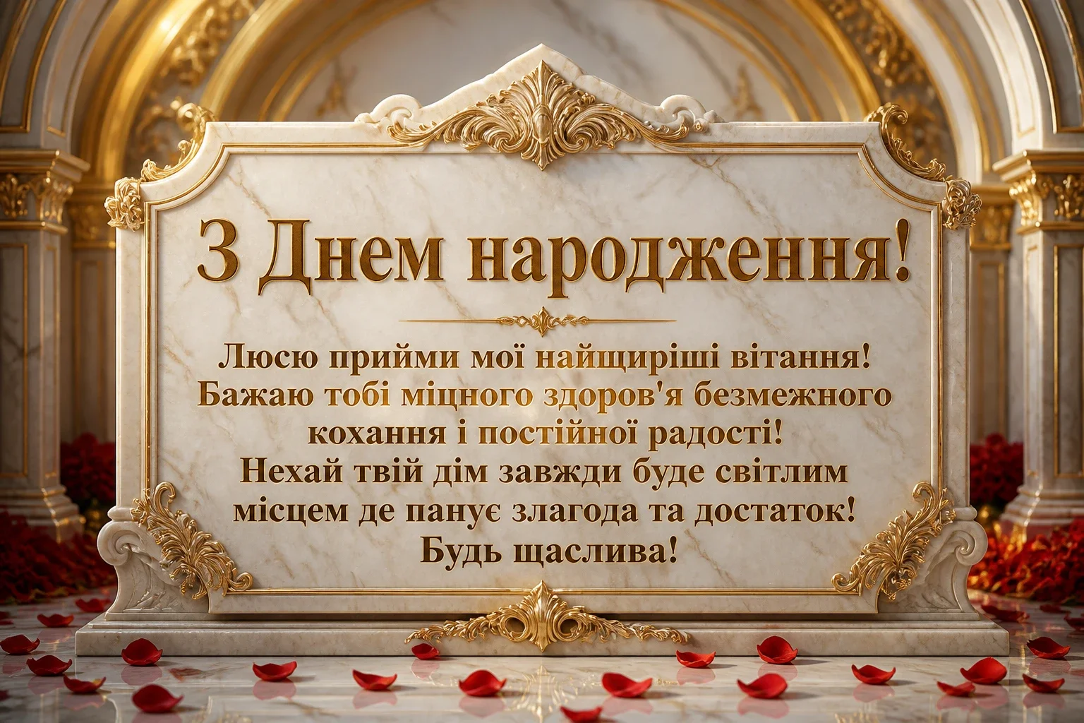 з днем народження люся