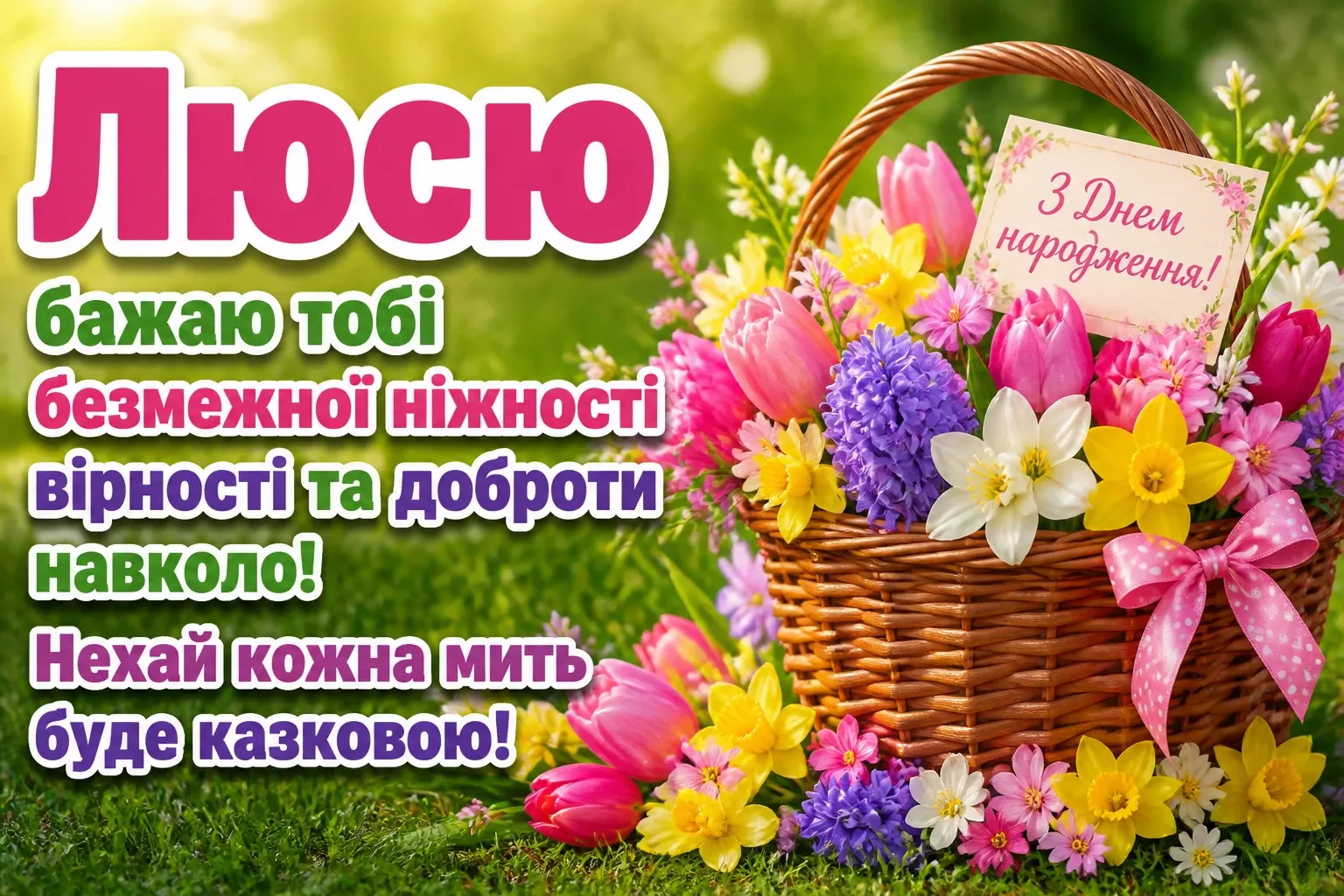 з днем народження люся