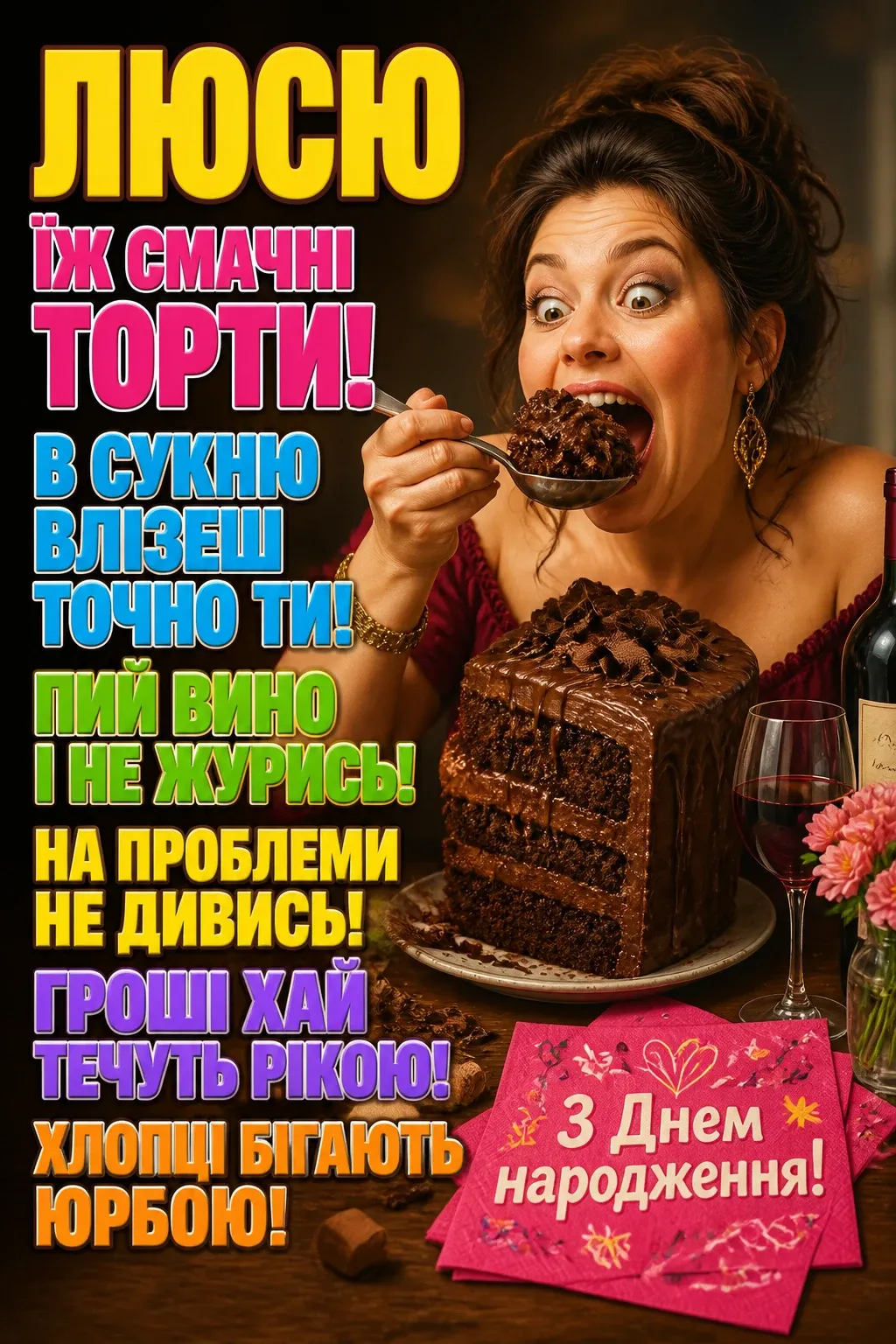 з днем народження люся