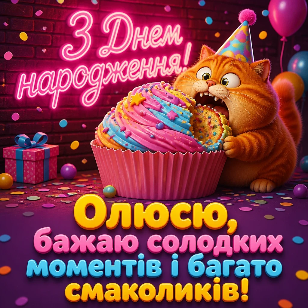 олюся з днем народження