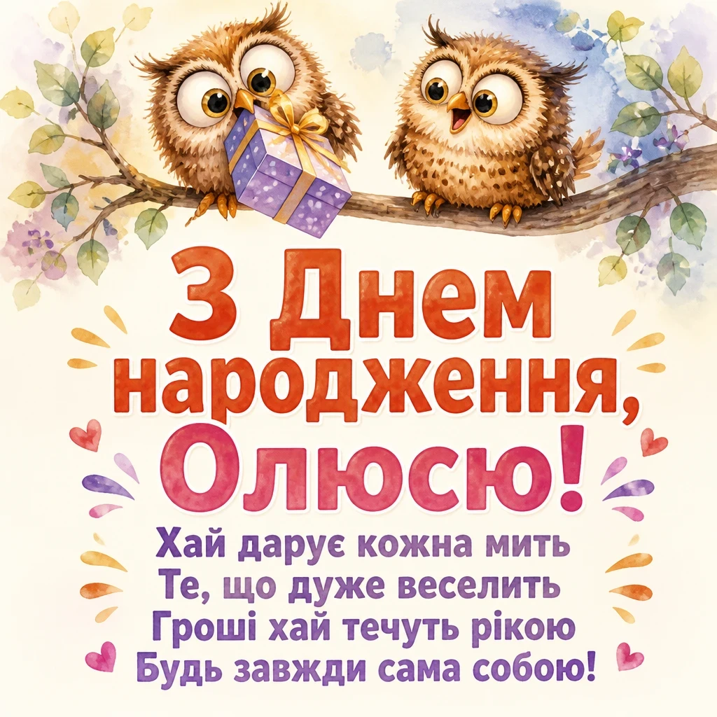 олюся з днем народження