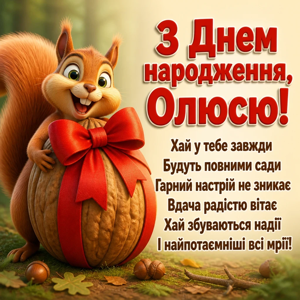 олюся з днем народження