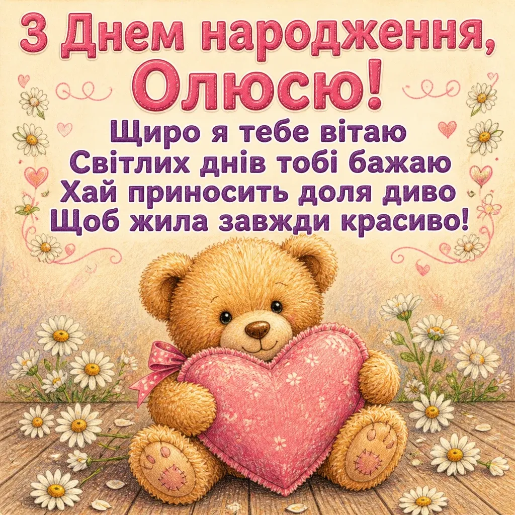 олюся з днем народження