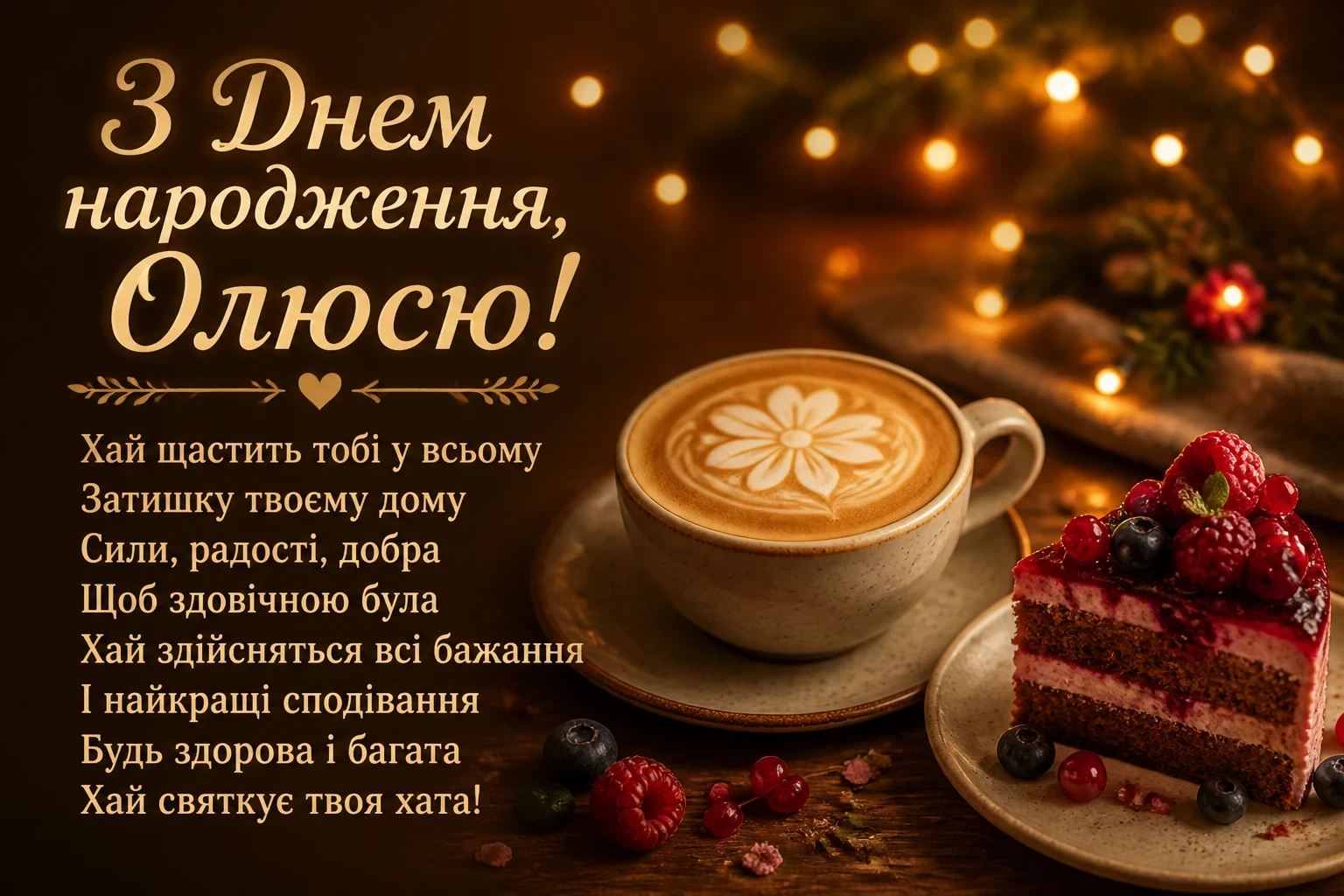 олюся з днем народження