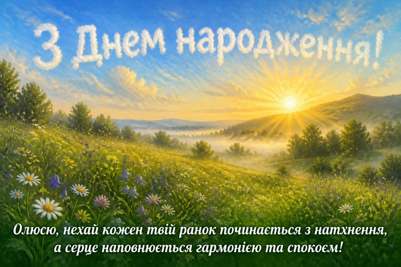 олюся з днем народження