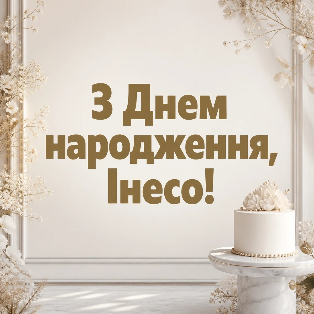 з днем народження інеса з днем народження інеса