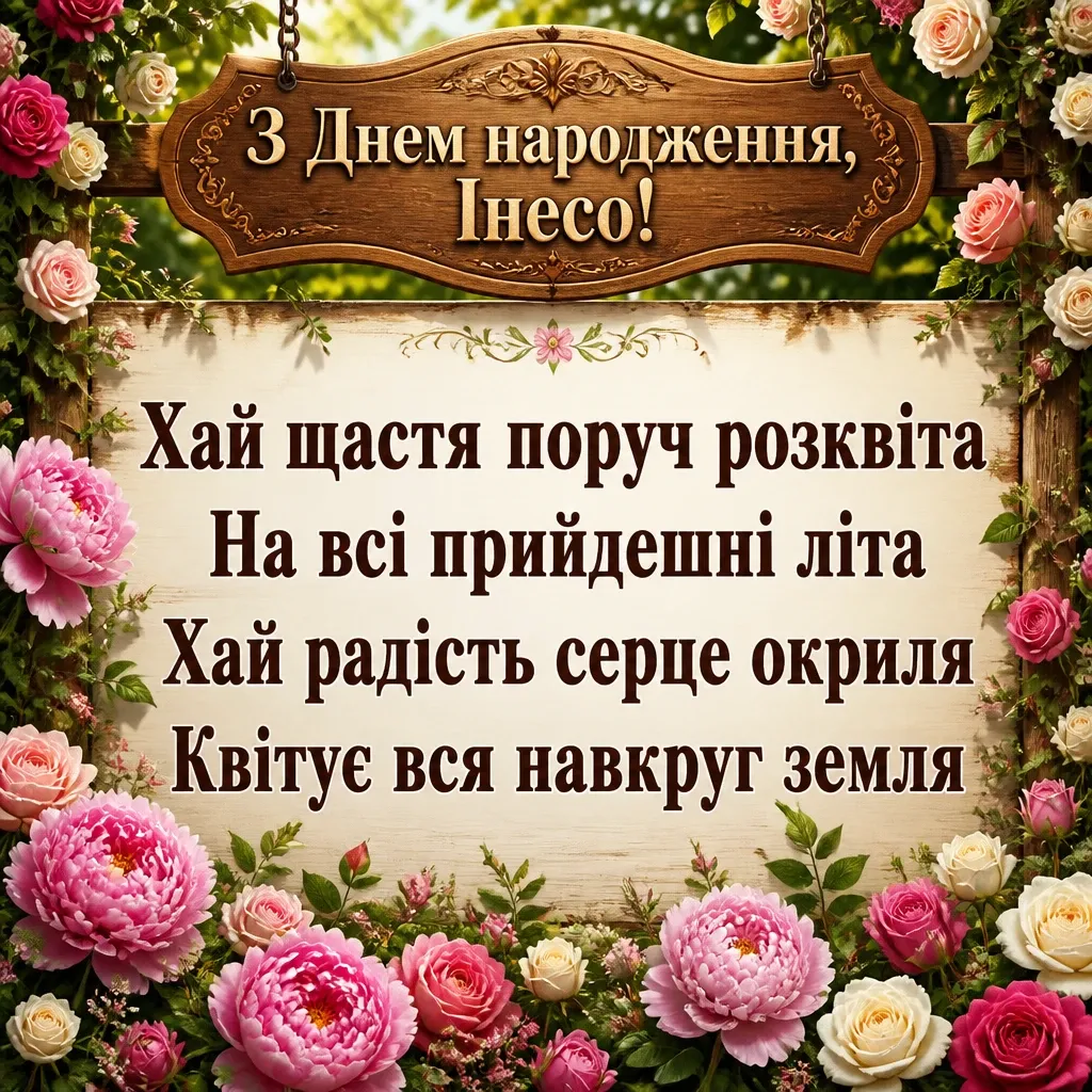 з днем народження інеса з днем народження інеса