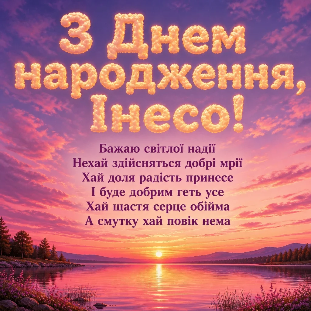 з днем народження інеса з днем народження інеса