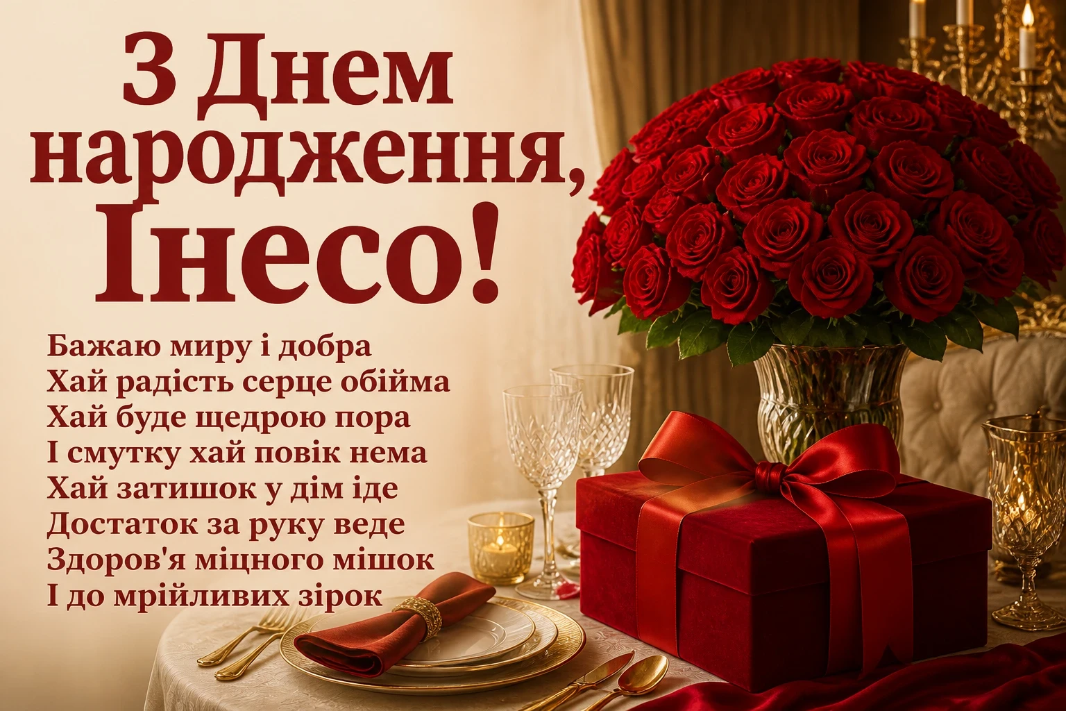з днем народження інеса з днем народження інеса